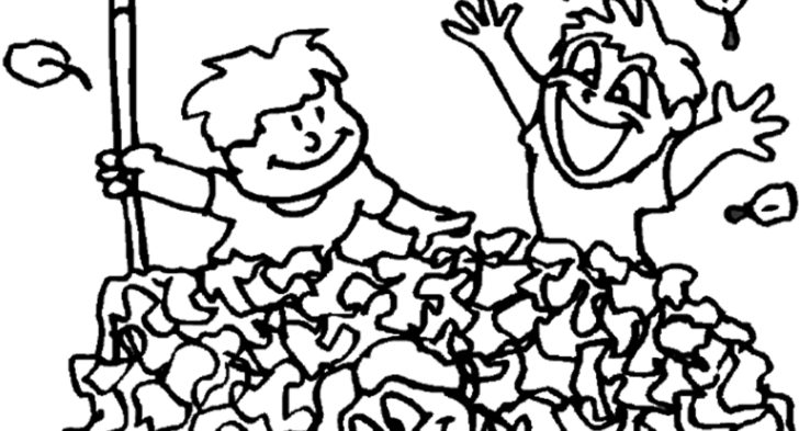 728x393 Fall Scene Coloring Page Autumn Scene With Scarecrow Coloring Page