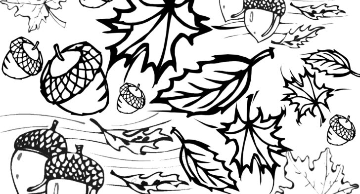 728x393 Fall Scene Coloring Pages Autumn Scene With Scarecrow Coloring