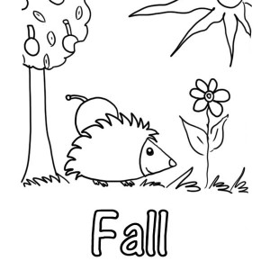 300x300 Autumn Season Picture Coloring Page Color Luna