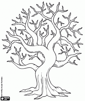 280x331 Fall Tree Coloring Page Coloring Pagesprintables,templates