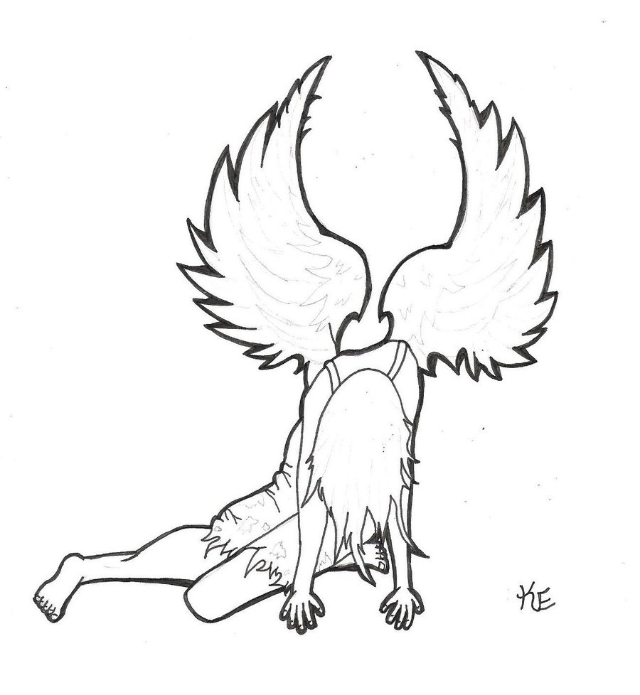 900x978 The Fallen Outline By Atrixwolfx