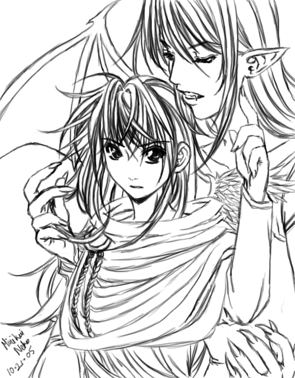 600x770 Demon And Angel Boys By Hellishparadise