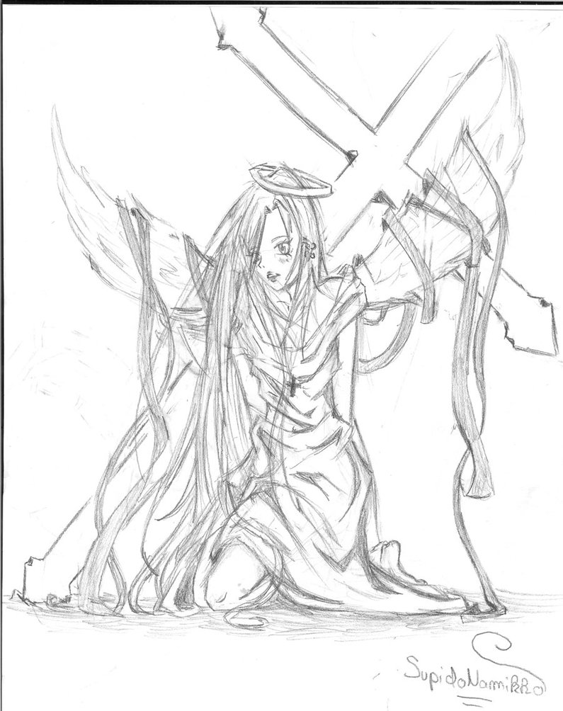 795x1004 Angel Falling To The Sky By Supidonamikko