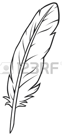 206x450 Beautiful Bright Vector Falling Feathers Royalty Free Cliparts