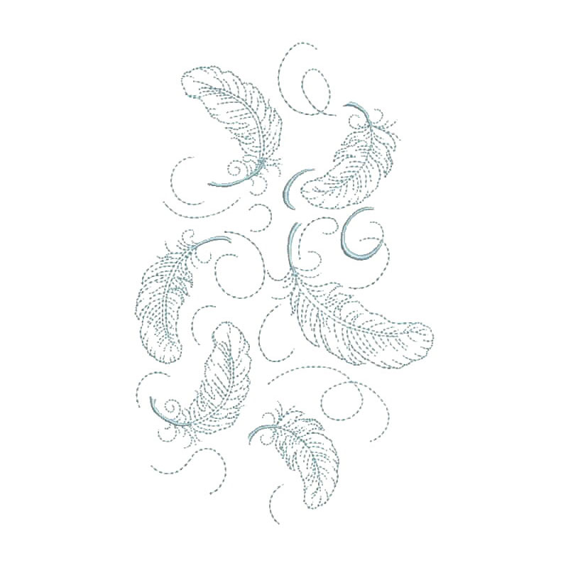 800x800 Falling Feathers