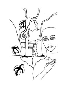 218x300 Falling Leaves Drawings Fine Art America