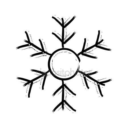 450x450 Falling Snow A Lot Of Hand Drawn Flakes Stock Vector