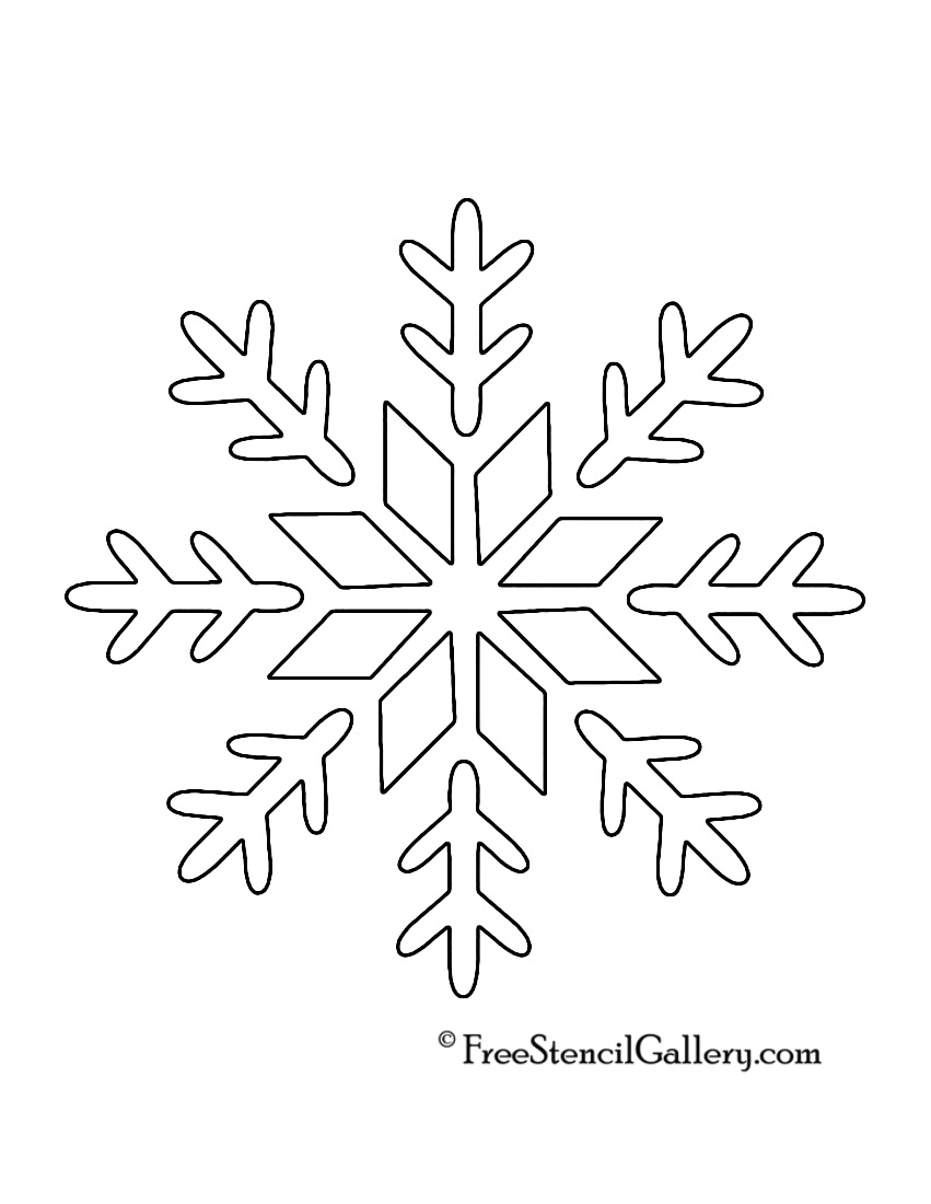 851x1100 Printable Snowflakes Stencils Snowflake Stencil 09 Projects
