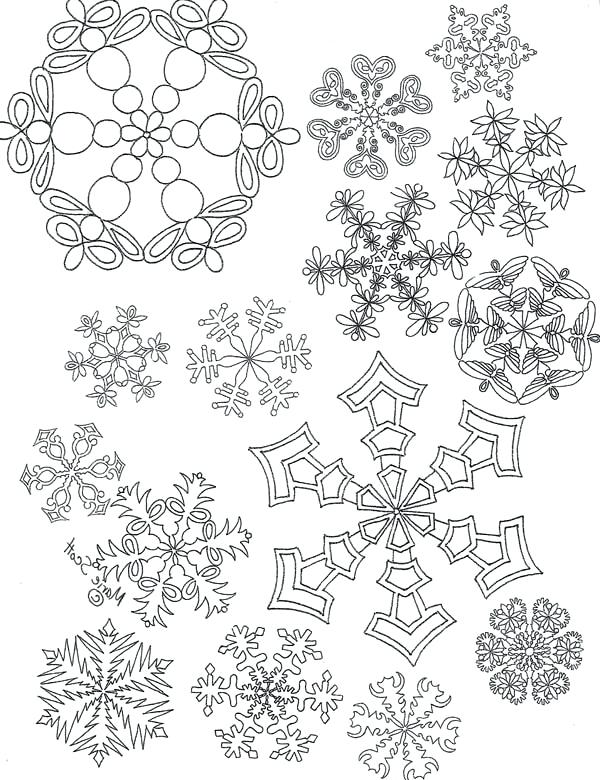 600x780 Snowflakes Color Pages Snowflakes Coloring Pages Coloring Winter