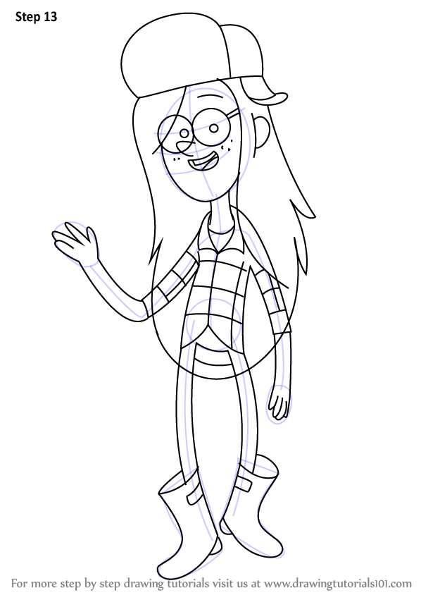 598x844 Learn How To Draw Wendy Pines From Gravity Falls (Gravity Falls