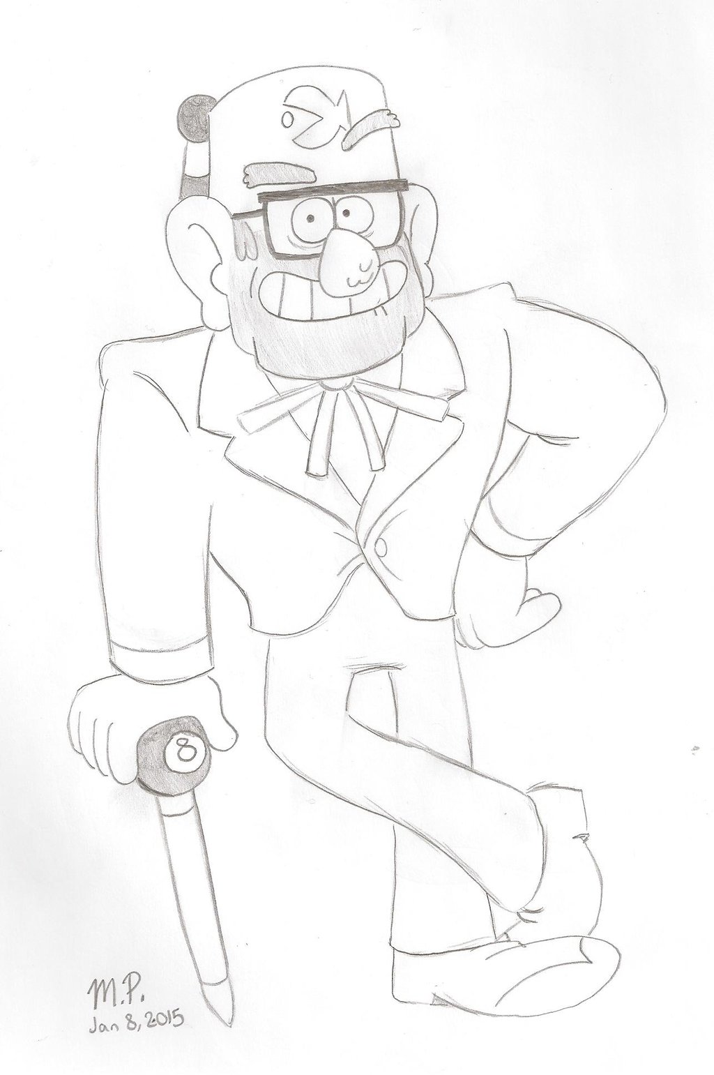 1024x1541 Gravity Falls Grunkle Stan By Spongedudecoolpants