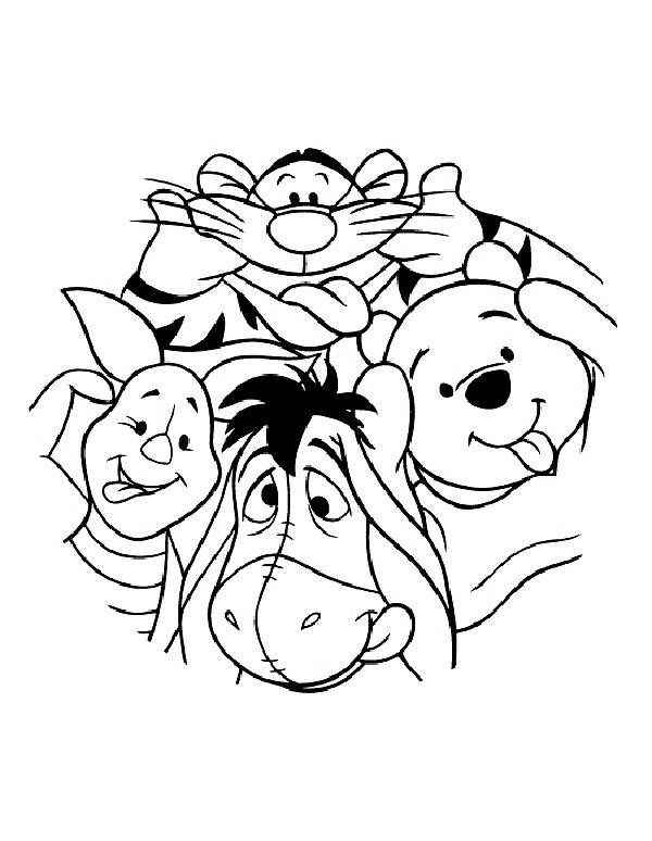 600x774 Winnie The Pooh Characters Coloring Pages Uncategorized