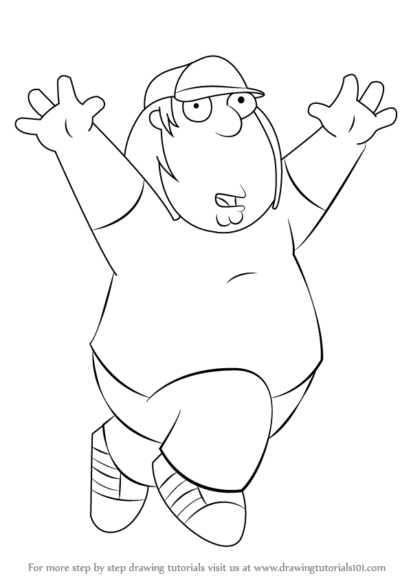 598x840 Learn How To Draw Chris Griffin From Family Guy (Family Guy) Step