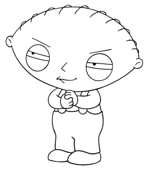 600x698 Stewie Coloring Pages Medium Size Of Print Family Coloring Pages