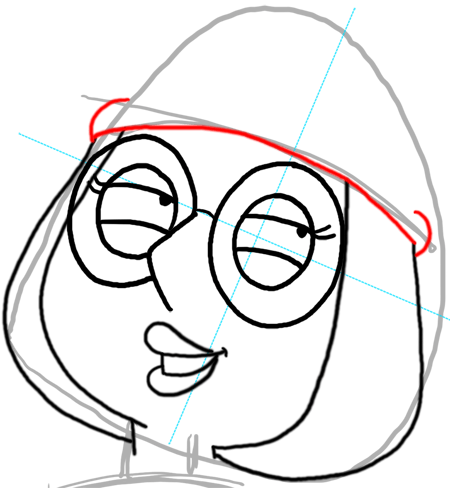 450x488 How To Draw Meg Griffin From The Family Guy Drawing Tutorial
