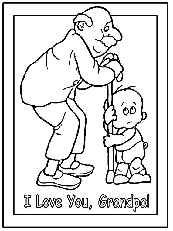 570x760 Best Grandparents Coloring Pages New 4 Characters Printable