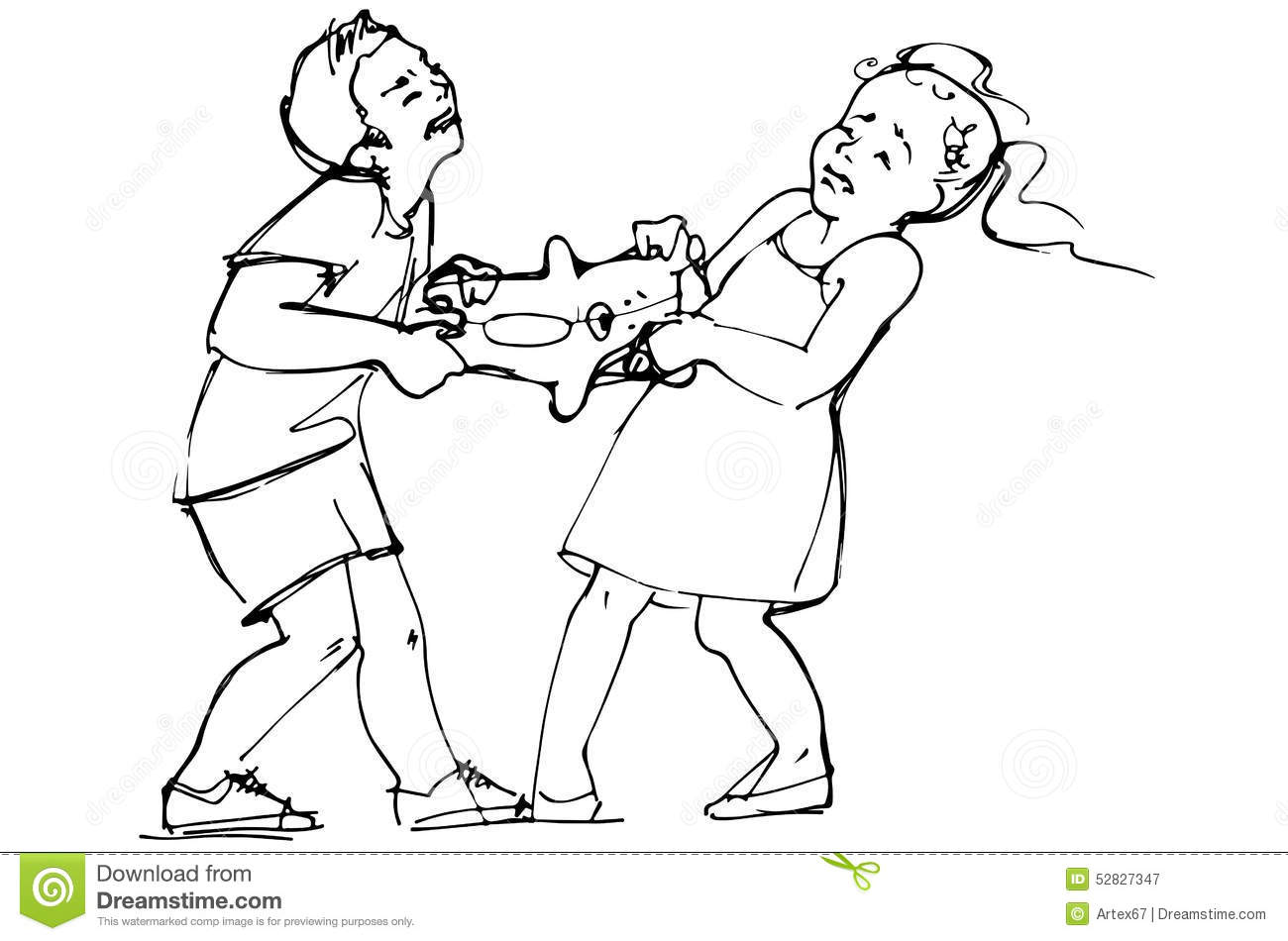 1300x950 Fighting Family Clipart Black And White