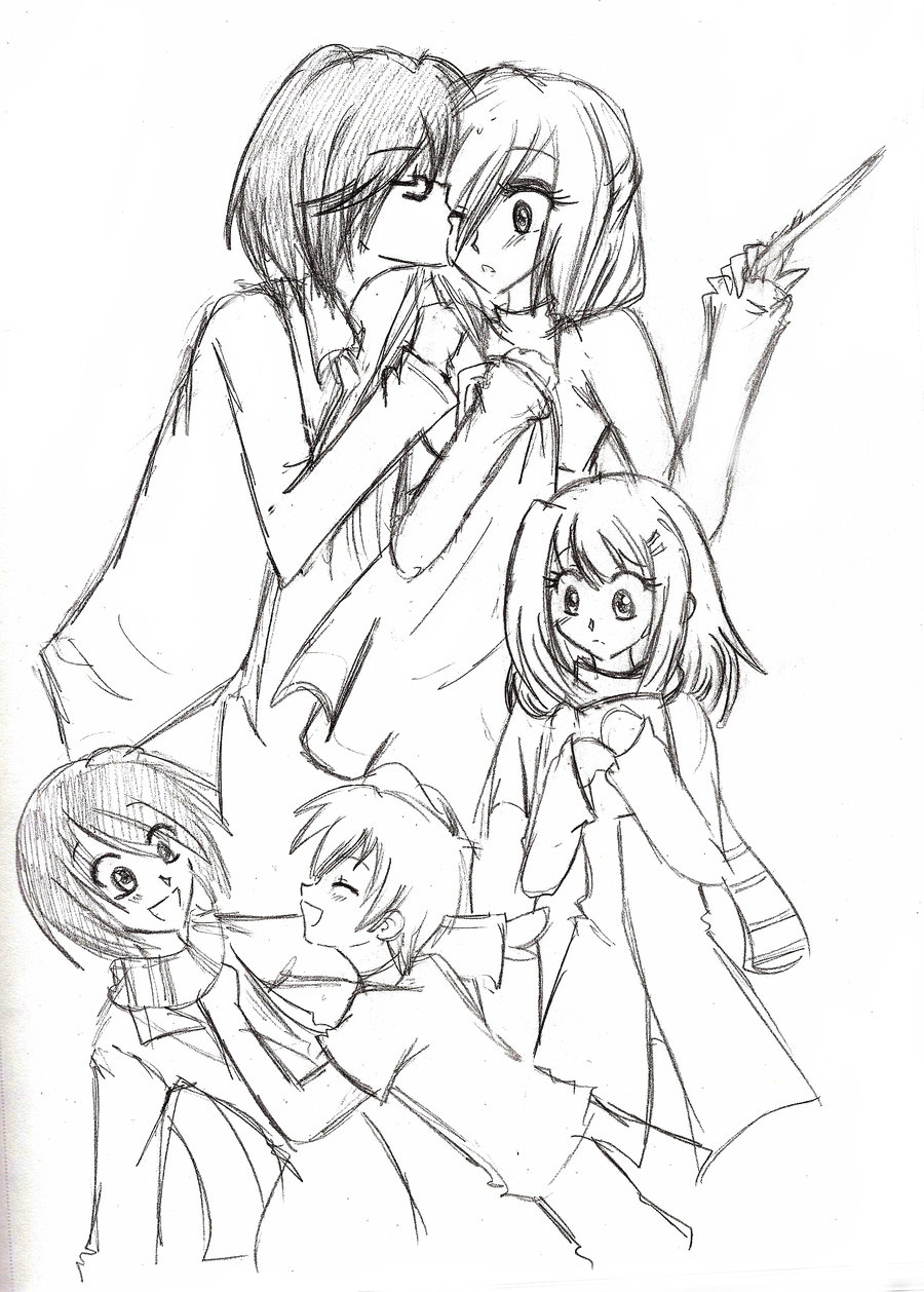 900x1258 Hp Family Sketch By 2lovegir