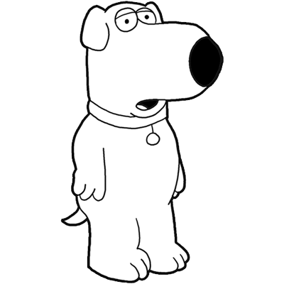 400x400 How To Draw Brian From Family Guy Step By Step Drawing Lesson
