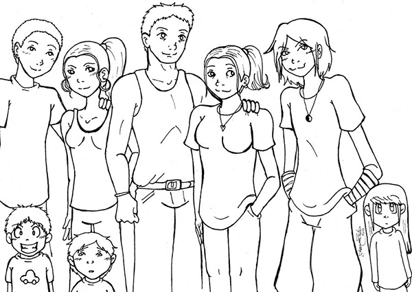 Family Picture Drawing