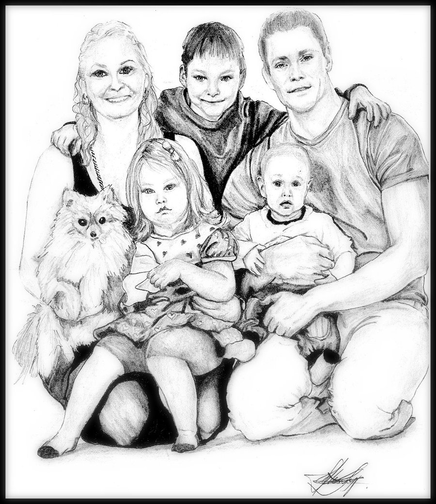 900x1039 Happy Family By Fantaasiatoidab