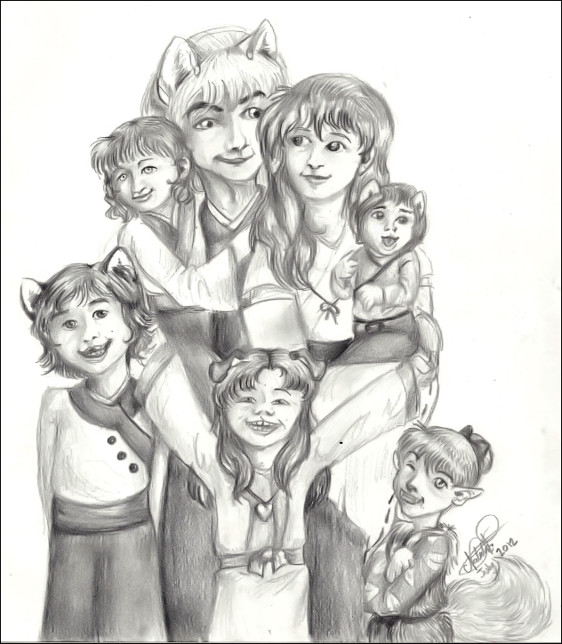 632x724 Inukag Family Portrait By Nattikay