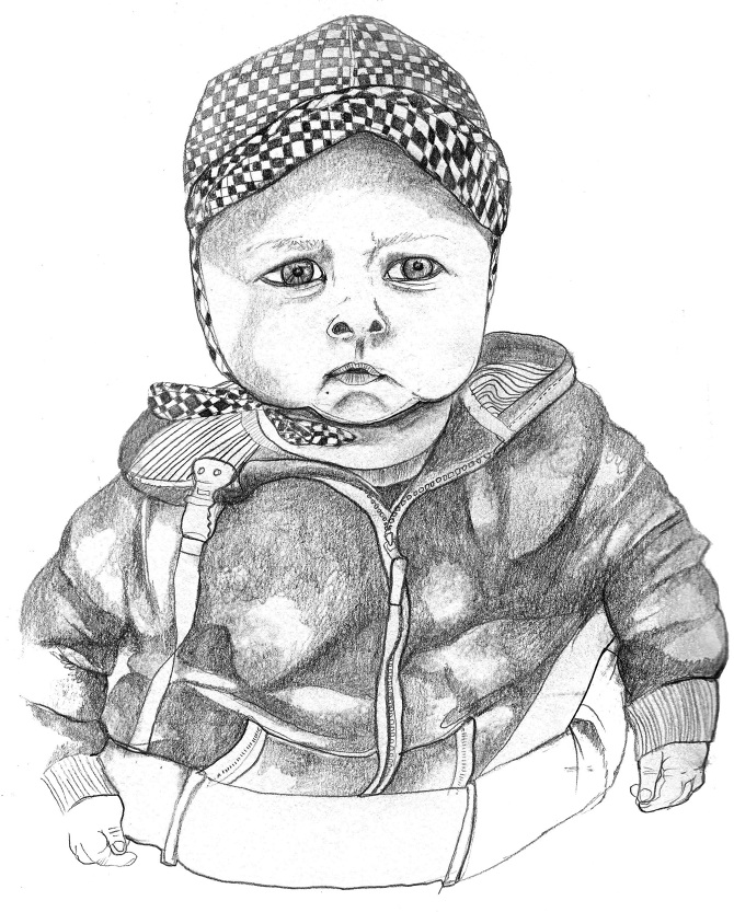 670x833 Pencil Family Portraits