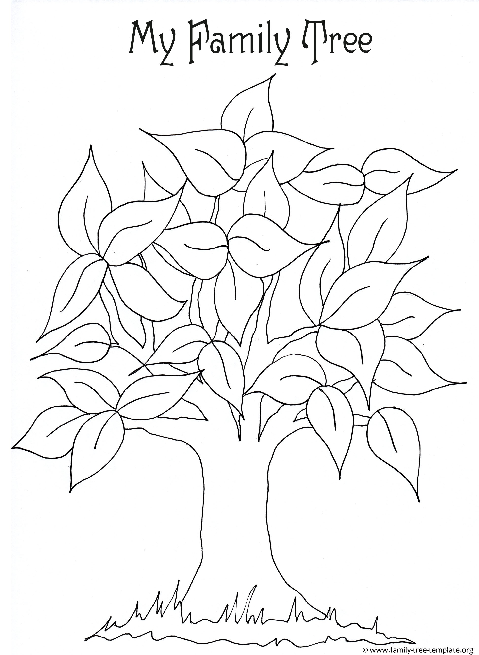 Family Tree Drawing at GetDrawings | Free download