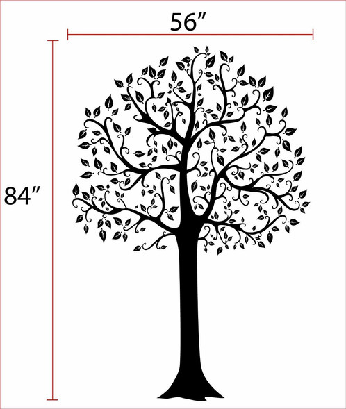498x589 7ft Family Tree Large Wall Decal Art Sticker Mural Digiflare