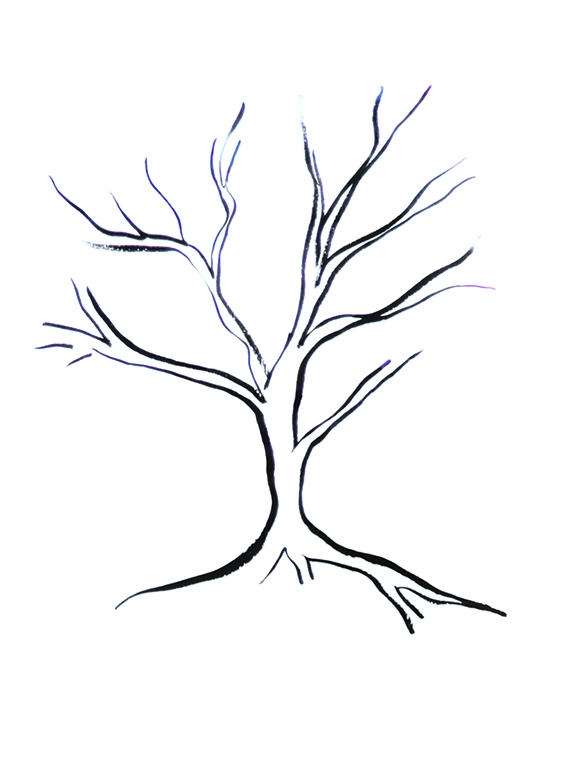 576x765 Easy Tree Drawings Home Designs Idea