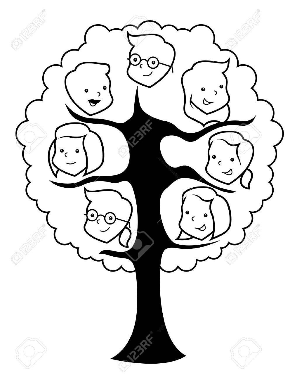 1017x1300 Family Tree Royalty Free Cliparts, Vectors, And Stock Illustration