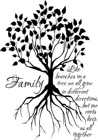 320x454 Drawn Branch Family Tree