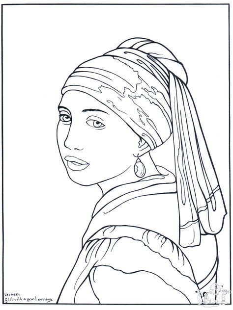 474x632 Famous Artist Colouring Pages Potential Lesson Plans