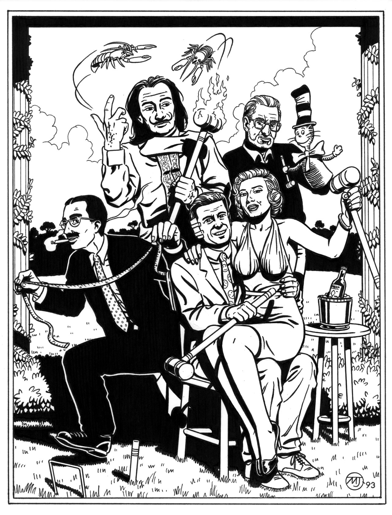 1280x1680 Famous Dead People Party By Steampoweredmikej