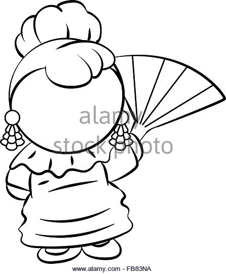 446x540 Spanish Lady With Fan Stock Photos Amp Spanish Lady With Fan Stock