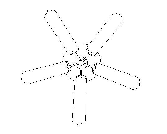 537x431 Ceiling Fan 2d Dwg File