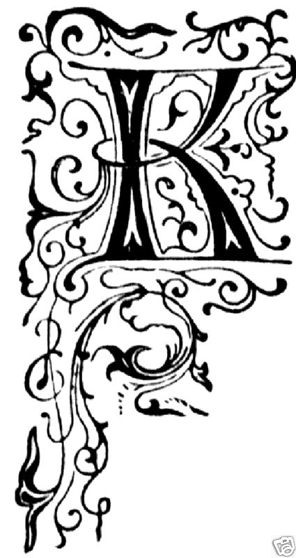 425x800 Fancy Letters K Art