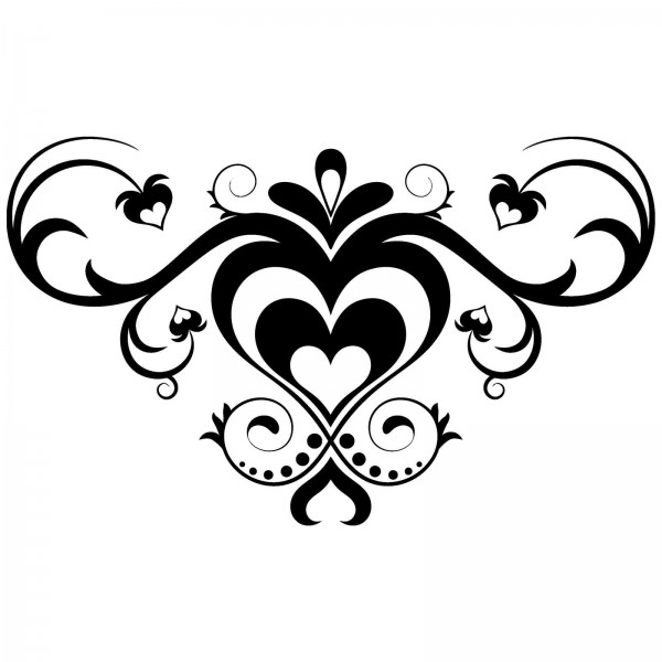 Fancy Heart Drawing at GetDrawings | Free download