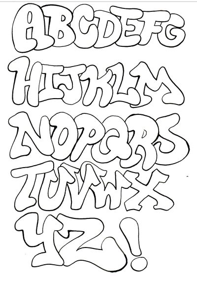 400x572 Lettertype Bullet Journal Fonts Graffiti Artwork