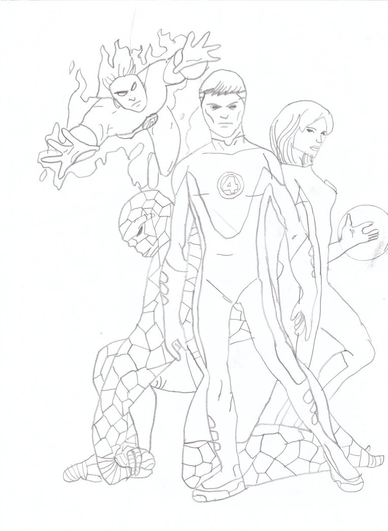 764x1046 Fantastic Four Drawing By Lucafon