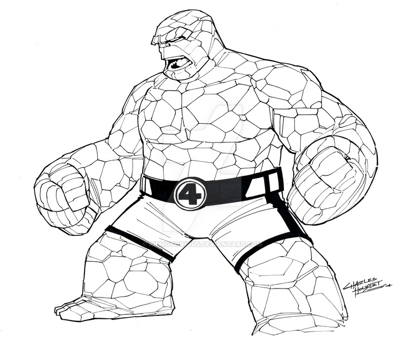 800x667 Fantastic Four Thing By Kidnotorious
