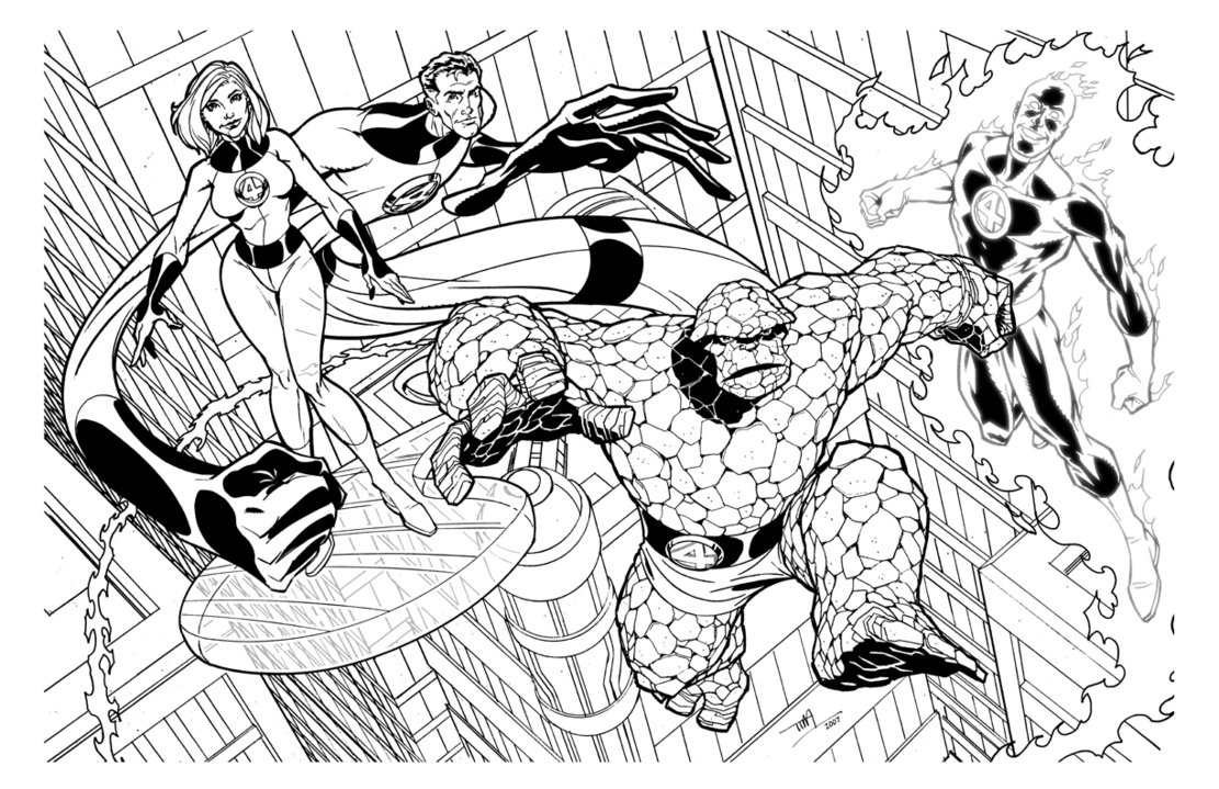1111x719 Fantastic Four By Timlevins