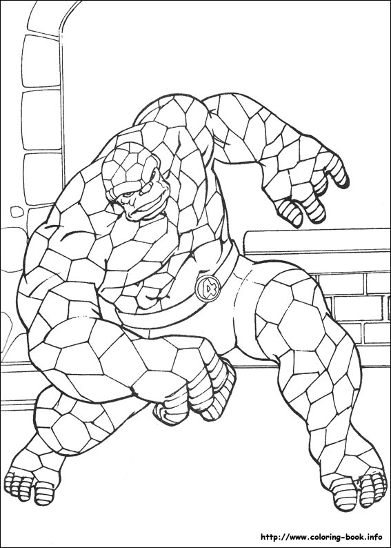 567x794 Fantastic Four Coloring Pages