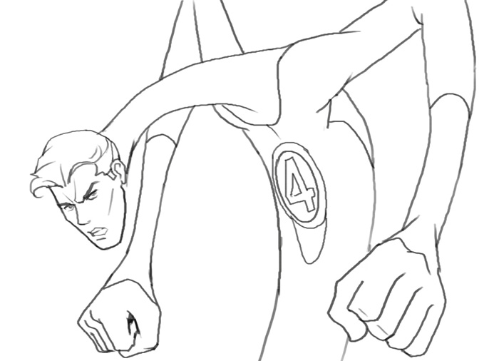 700x506 How To Draw Mr Fantastic