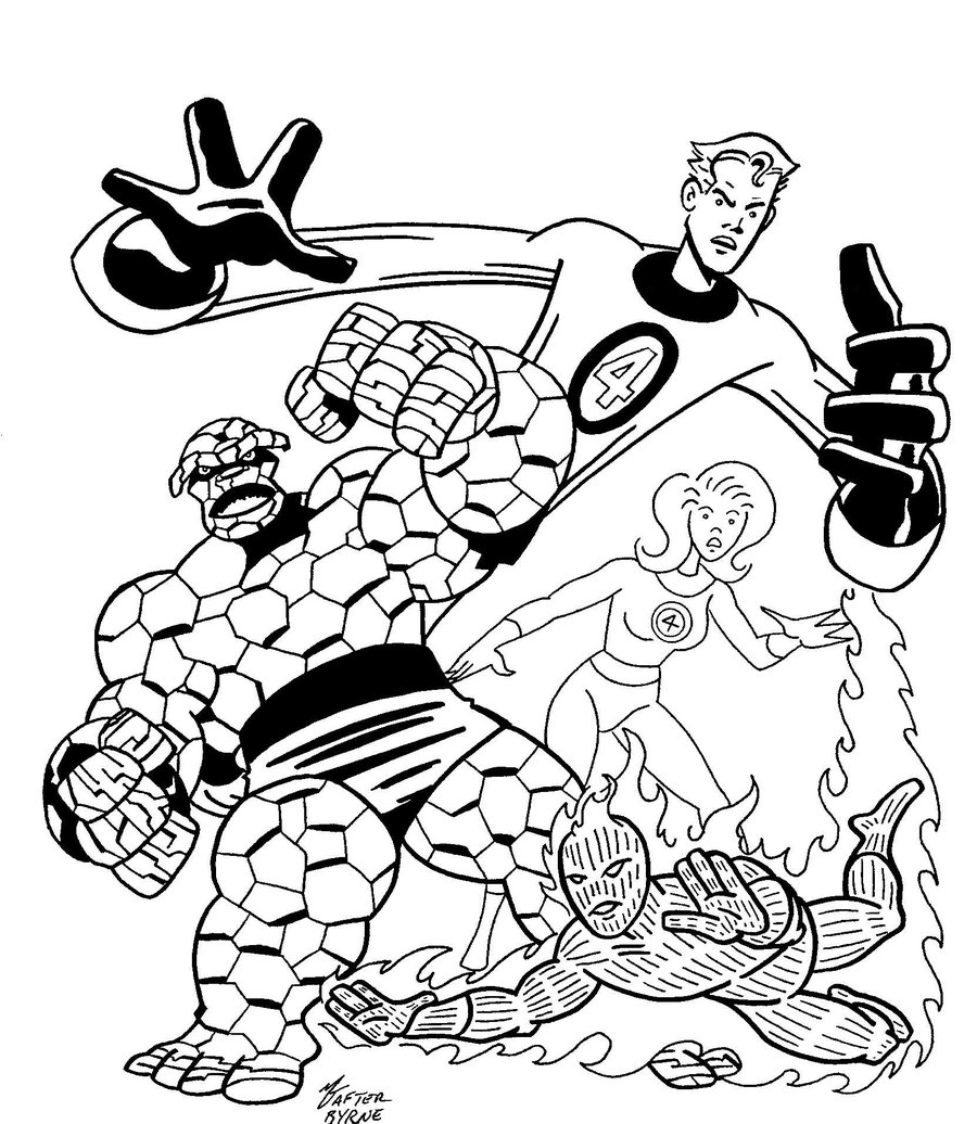 Fantastic Four Drawing at GetDrawings | Free download