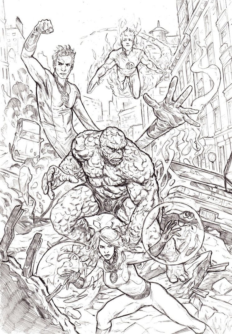 746x1070 Fantastic Four By Mar11co