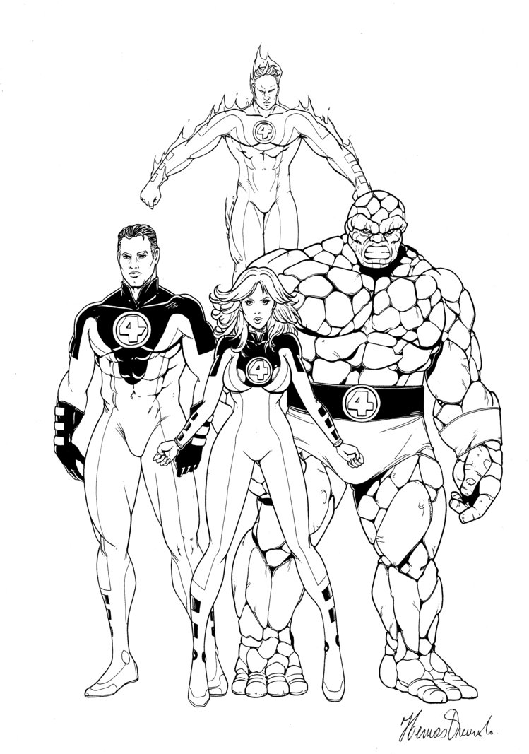 749x1067 Fantastic Four By Hermesq