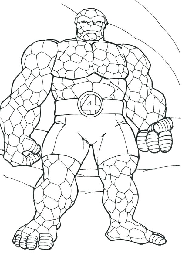 600x840 Fantastic 4 Coloring Pages Fantastic Four Coloring Pages Fantastic