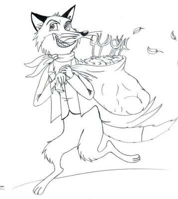 357x400 Fantastic Mr Fox Coloring Pages Design And Ideas Page 0