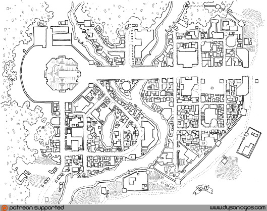 529x418 The Holy City Of Guerras El Essat Fantasy Map, Rpg And Cartography